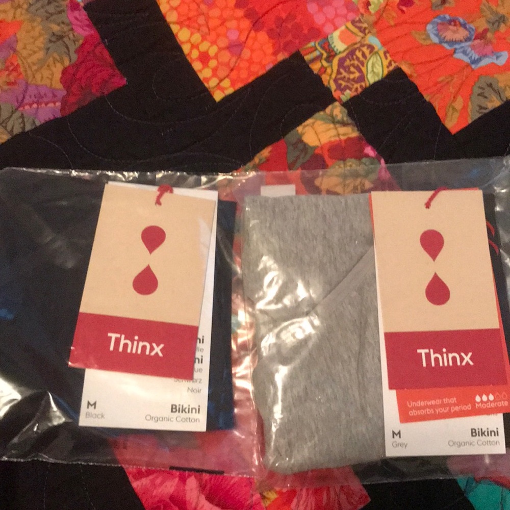 Thinx Period Panties Bikini Underwear (Two Pairs)